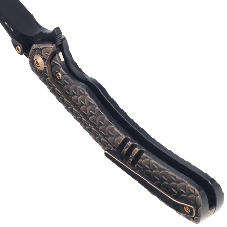 WeKnife Dracarys LE No 197/199 Bronze / Black Titanium, Black Stonewashed M390 (WE25061B-4)