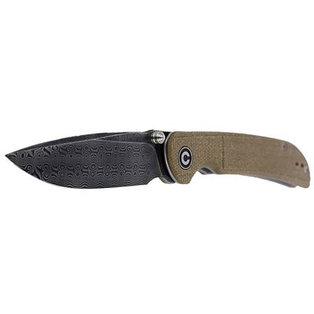 Civivi Knife Imperium Olive Micarta, Black Damascus (C2107DS-2)