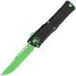 Microtech Combat Troodon Gen III S/E OTF Knife Black Aluminum, Green Mamba Cerakote M390MK by Tony Marfione (1143-1GMSK)