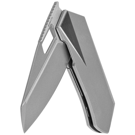 Nóż składany Remette Woodpecker Gray Titanium, Hand Grinding Pearlescent M390 (RTWP-T)