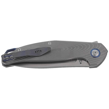 MKM Goccia Knife Bead Blasted Titanium, Satin M390 by Jens Ansø (MKGC-T)