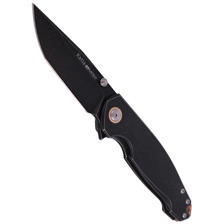 Viper Katla DSW Titanium, Dark Stonewashed M390 by Jasper Voxnæs Knife (V5984TI)