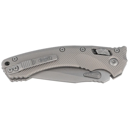 Microtech Amphibian Ram-Lok S/E Fluted Natural Clear Aluminium, Apocalyptic M390MK by Tony Marfione (137RL-10APFLNC)