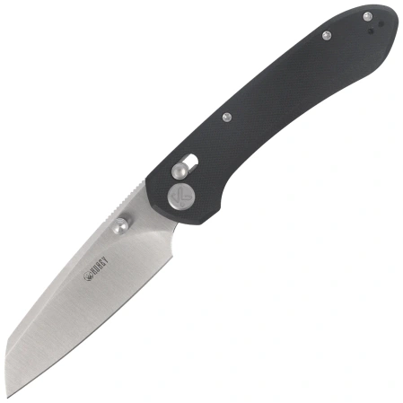 Kubey Bonza Knife Black G10, Satin 14C28N by Happy As Larry (KU446A)