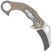 Maserin Karambit Knife Brown G10, Stonewashed 420 (42013G10M)