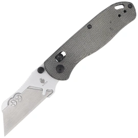 Kizer Uti Bear 1 Knife Black Micarta, Bead Blasted SK5 / 50Cr15MoV by Azo (V3619JA3)