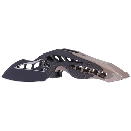 Nóż składany WE Knife Arrakis Champagne Ti / CF, Black M390 by Elijah Isham (906CF-B MYSTERY BOX)