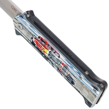 Herbertz CJH Hot Rod Red Knife, Satin 420 (10000634)