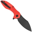 Kubey Nobel Knife Red G10, Blackwashed 14C28N (KU236P)