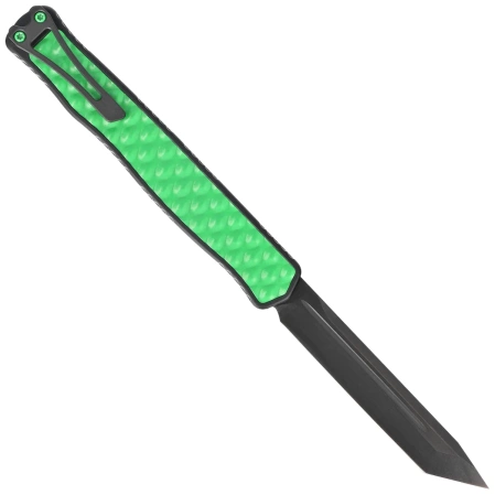 Heretic Knife Cleric II T/E Toxic Green/Black Aluminium, Black DLC MagnaCut by Tony Marfione Jr.