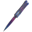 Nóż motylek Martinez Albainox Balisong ColorFul, RainBlue Finish (02148)