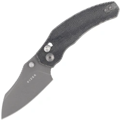 Nóż składany Kizer Mini Bulldog Black Micarta, Gray Stonewashed Nitro-V by O.SHO (V3672SA2)