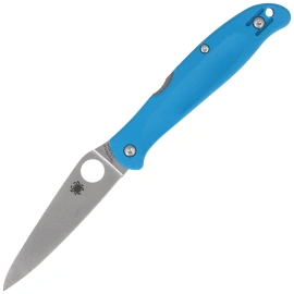 Spyderco Charisma Knife, Blue FRN, Satin CTS BD1N by Eric Glesser (C259PBL)