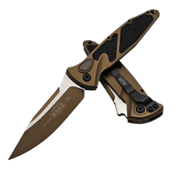 Nóż automatyczny Microtech Socom Elite Auto S/E Cerakote Burnt Bronze Aluminium, Cerakote Burnt Bronze M390 by Tony Marfione (160A-1UB-C19Z7)