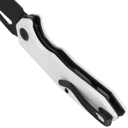 Nóż składany Kubey Coeus White G10, Blackwashed 14C28N (KU122Z)