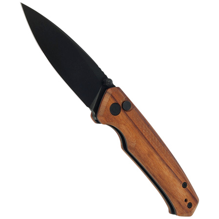 Nóż składany CIVIVI Altus Cuibourtia Wood, Black Stonewashed (C20076-3)