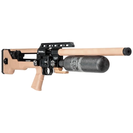 Wiatrówka PCP Reximex Throne Gen 2 FDE Carbon 4.5 mm z regulatorem i tłumikiem