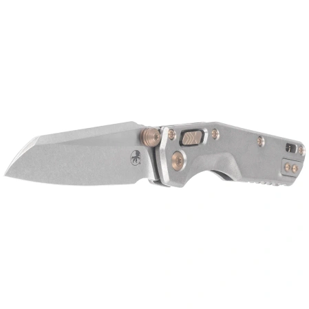 Nóż składany Microtech MSI Ram-Lok Mini S/E Marfione Select Slab Side Titanium, Bronzed HW, Stonewashed M390MK by Tony Marfione (210M-10MS5)