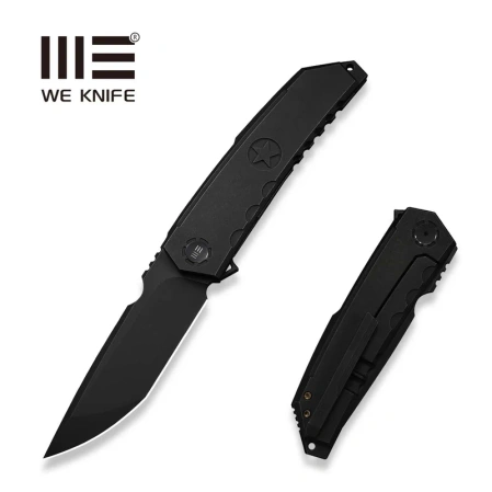 WeKnife Capstan LE No ???/200 Black Titanium, Black Stonewashed M390 (WE24047-1)
