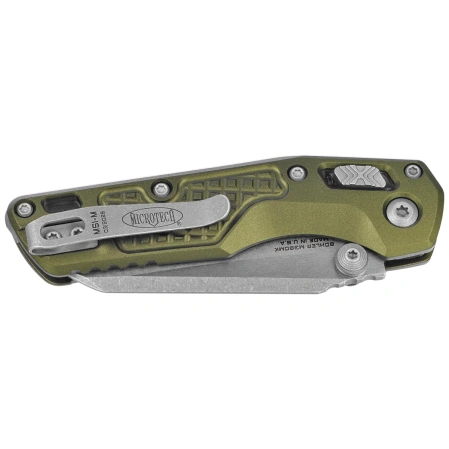 Microtech MSI Mini S/E Knife Frag OD Green Aluminum, Apocalyptic M390MK by Tony Marfione (210M-10APFROD)