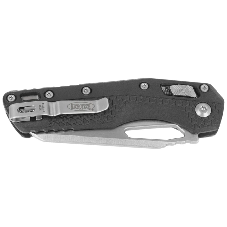 Microtech MSI S/E Knife Black Tri-Grip Polymer, Stonewashed M390MK by Tony Marfione (210T-10PMBK)
