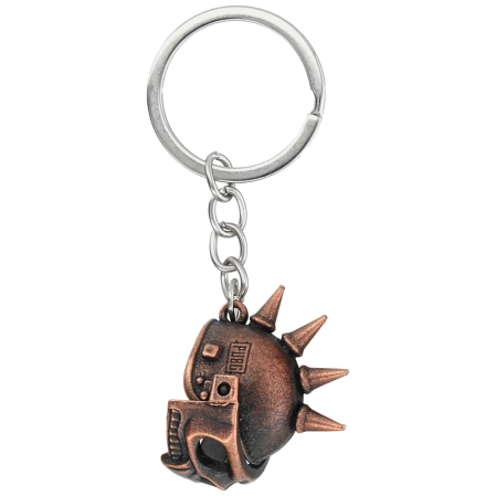 Barbaric Thorn Skull Key-Ring Bronze Zamak (16218-BR)