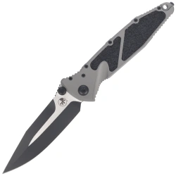 Nóż składany Microtech Socom Elite S/E-M Spike Grind Signature Natural Clear Aluminium, Black M390MK by Tony Marfione (160-1NCSS)