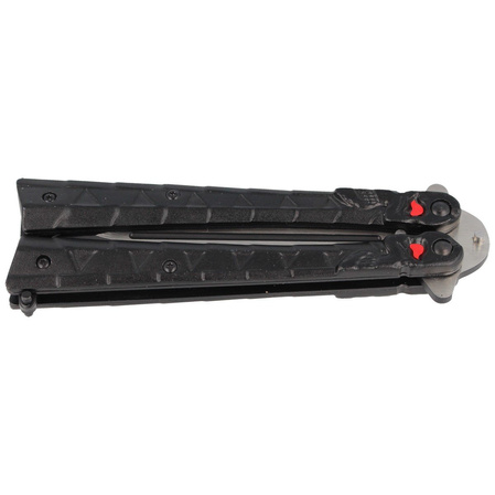 Nóż motylek Martinez Albainox Balisong Black Calavera (02097)