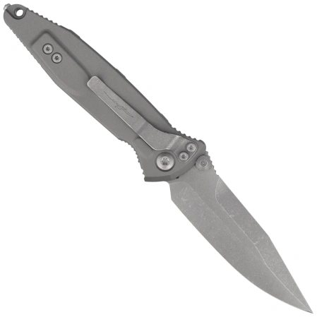 Microtech Socom Elite S/E-M Signature Knife Natural Clear Aluminum, Apocalyptic M390 by Tony Marfione (160-10APNCSS)