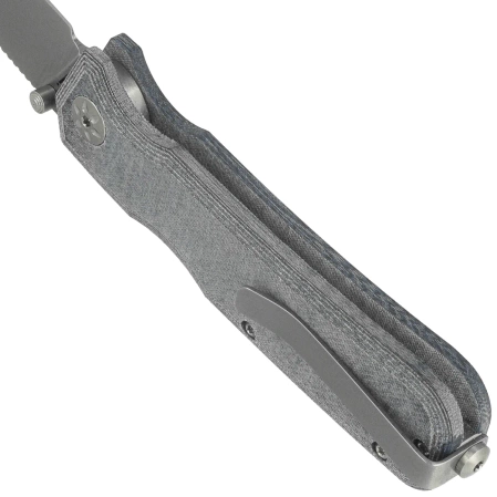 Nóż składany Maserin Pulse 630/MCJ Denim Jeans Micarta, Stonewashed MagnaCut by Igor Bortolussi