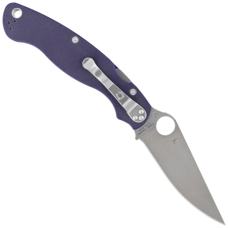 Nóż składany Spyderco Military 2 Dark Blue G10, Satin CPM S110V by Sal, Eric Glesser (C36GPDBL2)