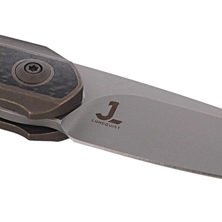 Nóż składany WE Knife Black Void Opus Bronze Titanium / Carbon Fiber, Stonewashed CPM 20CV by Justin Lundquist (2010A)