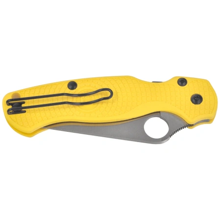 Nóż składany Spyderco Para Military 2 Lightweight Salt Yellow FRN, Satin MagnaCut by Sal and Eric Glesser (C81PYL2)