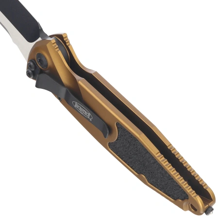 Microtech Socom Elite Auto T/E Automatic Knife Tan Aluminium, Black M390MK by Tony Marfione (161A-1TA)