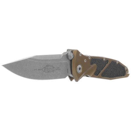 Microtech Socom Elite S/E Knife OD Green Aluminum, Apocalyptic M390 by Tony Marfione (160-10APOD)