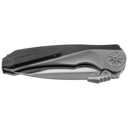 Nóż składany Rike Knife RK-Tissot 1-B Black-Gray Titanium, Satin M390