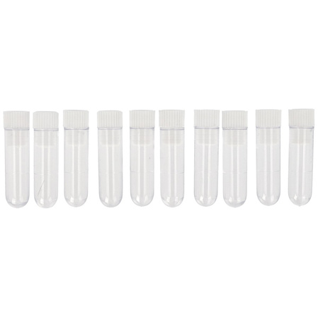 Antistatic powder vials 3ml, white 10pcs (40103 WHITE)