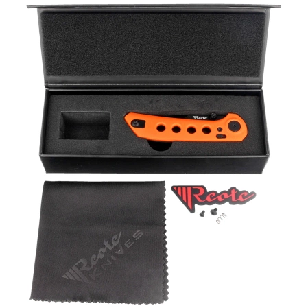 Reate PL-XT Orange G10, Black PVD Nitro-V Knife