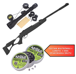 Zestaw Hatsan AirTact ED Gen2 4.5 mm + Luneta Vögler Optik + Śrut Apolo Premium Pointed 4.5 mm (2x250 szt.)