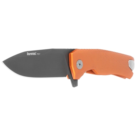 Nóż składany LionSteel ROK Orange Aluminium, Black M390 by Molletta (ROK A OB)
