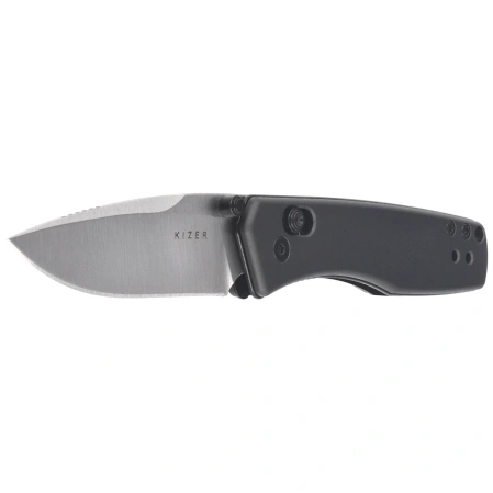 Nóż składany Kizer Aegis Gray Aluminum, Satin AEB-L by Azo (V3774A4)