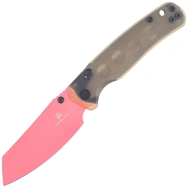 Bestechman Cicada's Wing-TL Knife Clear Ultem, Pink 10Cr15CoMoV (BMK24J)