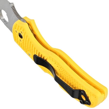 Spyderco Native 5 Salt Yellow FRN, Satin Plain MagnaCut (C41PYL5)