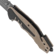 K25 RK-18318 Rescue Knife Tan/Black G10, Titanium 7Cr17Mov