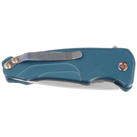 Nóż składany Medford Smooth Criminal Tumbled Blade, Blue Handle, Flamed HW/Clip, S45VN (MK0394TQ-44AU-TFCF-Q4)