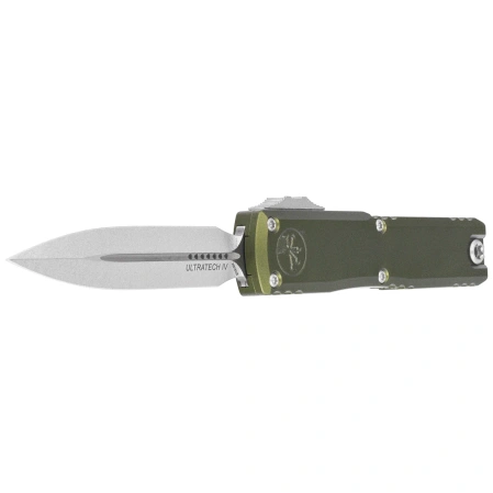 Nóż automatyczny OTF Microtech Ultratech Gen IV D/E OD Green Aluminium, Stonewashed M390MK by Tony Marfione (11224-10OD)