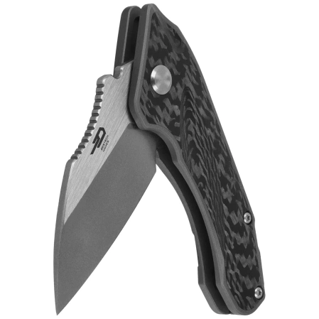 Nóż składany Bestech Goblin Dark Grey Titanium/Carbon Fiber, Stonewashed/Satin CPM S35VN (BT1711E)
