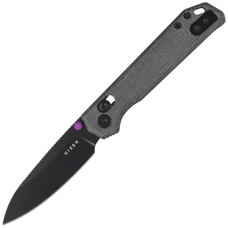 Kizer Begleiter 2.9 CL Knife Norplex UltreX Micarta, Black PVD BD1N by Azo (V3458.2CDA1)