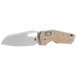 Nóż składany Microtech MSI S/E Tan Frag G10, Stonewashed M390MK by Tony Marfione (210-10FRGTTA)