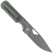 Kizer Mini Militaw Knife Gray Titanium / Jungle Wear Fat Carbon, Dark Stonewashed S45VN by Jonathan Styles (Ki3634SA2)